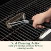 imageCuisinart Coil and Brush with Angled Handle 17 Dual Action Stainless Steel Grill Brush for Deep Cleaning All Grates Comfortable Grip Grill Cleaner Grill Accessory for BBQs Cookouts ampamp Tailgates
