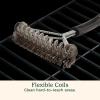 imageCuisinart Coil and Brush with Angled Handle 17 Dual Action Stainless Steel Grill Brush for Deep Cleaning All Grates Comfortable Grip Grill Cleaner Grill Accessory for BBQs Cookouts ampamp Tailgates