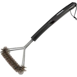 imageCuisinart Coil and Brush with Angled Handle 17 Dual Action Stainless Steel Grill Brush for Deep Cleaning All Grates Comfortable Grip Grill Cleaner Grill Accessory for BBQs Cookouts ampamp Tailgates