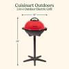 imageCuisinart IndoorOutdoor Electric Griddle 2in1 Portable BBQ with Flat Top NonStick Cooking Surface Adjustable Heat StandTabletop Options for Cookouts Barbecues ampamp Small Spaces No Tools Needed2in1 Outdoor Electric Grill