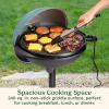 imageCuisinart IndoorOutdoor Electric Griddle 2in1 Portable BBQ with Flat Top NonStick Cooking Surface Adjustable Heat StandTabletop Options for Cookouts Barbecues ampamp Small Spaces No Tools Needed2in1 Outdoor Electric Griddle