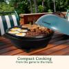 imageCuisinart IndoorOutdoor Electric Griddle 2in1 Portable BBQ with Flat Top NonStick Cooking Surface Adjustable Heat StandTabletop Options for Cookouts Barbecues ampamp Small Spaces No Tools Needed2in1 Outdoor Electric Griddle