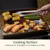 imageCuisinart 17 Tabletop Gas Griddle with Hood Easy Assembly Compact Outdoor FlatTop Grill with Grease Cup 255 Sq In Cooking Space Perfect for Camping Tailgates and BBQs