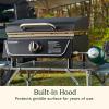 imageCuisinart 17 Tabletop Gas Griddle with Hood Easy Assembly Compact Outdoor FlatTop Grill with Grease Cup 255 Sq In Cooking Space Perfect for Camping Tailgates and BBQs