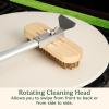 imageCuisinart 24 Pizza Stone Cleaning Brush with Rotating Head and Brass Bristles for Easy Cleaning Lightweight and Durable Long Handle Brush and Scraper for Stubborn Spots Pizza Oven Accessory24 Pizza Stone Brush