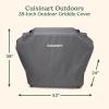 imageCuisinart 28 Griddle Cover Durable Weatherproof HeavyDuty Polyester with Reinforced Stitching ampamp Drawstring Straps for BBQ Water Resistant Secure Fit Flat Top Barbecue Grill Cover for Griddle
