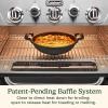 imageCuisinart 28 Outdoor Griddle with Hood  Stainless Steel Dual Burner 30000 BTU Gas Griddle Wheels 504 Sq In Cooking Surface with 2 Side Tables for Storage Perfect for BBQs Backyard and Patio28 Griddle  Broiler Combo