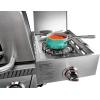 imageCuisinart Propel 4Burner 3in1 Gas Grill Stainless Steel Versatile Grill Griddle ampamp Pizza Oven with Pizza Stone Convertible to Natural Gas Side Burner ampamp Integrated Storage Perfect for BBQs