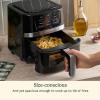 imageCuisinart Air Fryer Oven  9Qt Basket Stainless Steel Air Fryer  DishwasherSafe Parts with 6 Presets  Roast Bake Broil Air Fry Dehydrate and Keep Warm  Quick ampamp Easy Meals  AIRX221Stainless Steel  Black