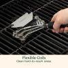 imageCuisinart Triple Coil Brush 17 Stainless Steel Grill Brush with Wide Scraper for All Grates Bristle Free Grilling Accessory for Worry Free Cleaning Perfect for BBQs Cookout ampamp Tailgate Cleaning