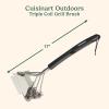 imageCuisinart Triple Coil Brush 17 Stainless Steel Grill Brush with Wide Scraper for All Grates Bristle Free Grilling Accessory for Worry Free Cleaning Perfect for BBQs Cookout ampamp Tailgate Cleaning