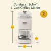 imageCUISINART Soho 5Cup Coffee Maker 800 watts Black DCC5BKTruffle