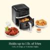 imageCuisinart Air Fryer Oven  26Qt Basket Black and Stainless Steel Air Fryer  DishwasherSafe Parts with 3 Presets  Roast Bake and Air Fry  Quick ampamp Easy Meals  AIR80Stainless Steel  Black