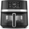 imageCuisinart Air Fryer Oven  26Qt Basket Black and Stainless Steel Air Fryer  DishwasherSafe Parts with 3 Presets  Roast Bake and Air Fry  Quick ampamp Easy Meals  AIR80Stainless Steel  Black