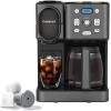 imageCuisinart Coffee Maker 12Cup Glass Carafe Automatic Hot ampamp Iced Coffee Maker Single Server Brewer Stainless Steel SS16Black Stainless Steel