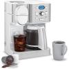 imageCuisinart Coffee Maker 12Cup Glass Carafe Automatic Hot ampamp Iced Coffee Maker Single Server Brewer Stainless Steel SS16White