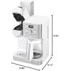 imageCuisinart Coffee Maker 12Cup Glass Carafe Automatic Hot ampamp Iced Coffee Maker Single Server Brewer Stainless Steel SS16White