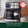 imageCuisinart Coffeemaker Coffee Center Barista Bar 4In1 Coffee Machine SingleServe Coffee Espresso ampamp Nespresso Capsule Compatible 12Cup Carafe Black SS4N1Black