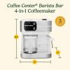 imageCuisinart Coffeemaker Coffee Center Barista Bar 4In1 Coffee Machine SingleServe Coffee Espresso ampamp Nespresso Capsule Compatible 12Cup Carafe Black SS4N1White