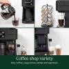 imageCuisinart Coffeemaker Coffee Center Barista Bar 4In1 Coffee Machine SingleServe Coffee Espresso ampamp Nespresso Capsule Compatible 12Cup Carafe Black SS4N1Matte Black