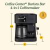 imageCuisinart Coffeemaker Coffee Center Barista Bar 4In1 Coffee Machine SingleServe Coffee Espresso ampamp Nespresso Capsule Compatible 12Cup Carafe Black SS4N1Matte Black