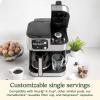 imageCuisinart Coffeemaker Coffee Center Barista Bar 4In1 Coffee Machine SingleServe Coffee Espresso ampamp Nespresso Capsule Compatible 12Cup Carafe Black SS4N1Black