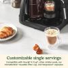 imageCuisinart Coffeemaker Coffee Center Barista Bar 4In1 Coffee Machine SingleServe Coffee Espresso ampamp Nespresso Capsule Compatible 12Cup Carafe Black SS4N1Matte Black