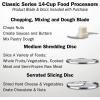 imageCuisinart Food Processor 14Cup Vegetable Chopper for Mincing Dicing Shredding Puree ampamp Kneading Dough Stainless Steel DFP14BCNYStainless Steel