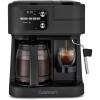 imageCuisinart Coffeemaker Coffee Center Barista Bar 4In1 Coffee Machine SingleServe Coffee Espresso ampamp Nespresso Capsule Compatible 12Cup Carafe Black SS4N1Matte Black