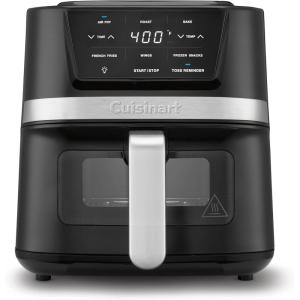 imageCuisinart Air Fryer Oven  26Qt Basket Black and Stainless Steel Air Fryer  DishwasherSafe Parts with 3 Presets  Roast Bake and Air Fry  Quick ampamp Easy Meals  AIR80Stainless Steel  Black