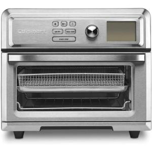 imageCuisinart Air Fryer Toaster Oven Digital Display Digital 1800 Watt Adjustable Temperature and Controls Stainless Steel TOA65Silver06 cu ft interior