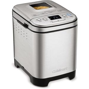 imageCuisinart Bread Maker Machine Compact and Automatic Customizable Settings Up to 2lb Loaves CBK110P1 SilverBlackCompact