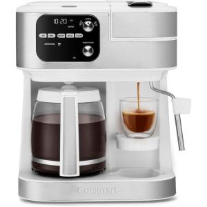 imageCuisinart Coffeemaker Coffee Center Barista Bar 4In1 Coffee Machine SingleServe Coffee Espresso ampamp Nespresso Capsule Compatible 12Cup Carafe Black SS4N1White