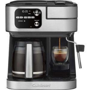 imageCuisinart Coffeemaker Coffee Center Barista Bar 4In1 Coffee Machine SingleServe Coffee Espresso ampamp Nespresso Capsule Compatible 12Cup Carafe Black SS4N1Black