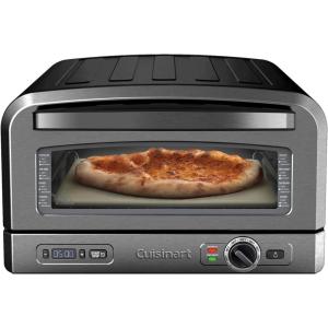 imageCuisinart Indoor Pizza Oven  Bake 12 Pizzas in Minutes  Portable Countertop Pizza Oven  Stainless Steel  CPZ120Black Stainless Steel
