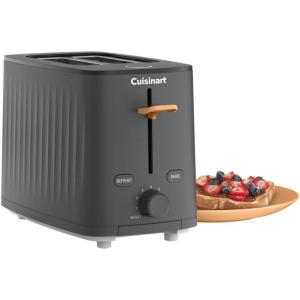 imageCuisinart Soho Collection 2Slice Toaster 7 Toaster Setting Defrost Reheat and Bagel Setting Convenient Rear Cord Storage Black CPT7BKBlack