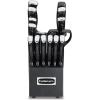imageCuisinart 15Piece Knife Set with Block High Carbon Stainless Steel Forged Triple Rivet White C77WTR15PBlackBlack