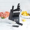 imageCuisinart 15Piece Knife Set with Block High Carbon Stainless Steel Forged Triple Rivet White C77WTR15PBlackBlack