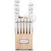 imageCuisinart 15Piece Knife Set with Block High Carbon Stainless Steel Forged Triple Rivet White C77WTR15PNatural