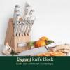 imageCuisinart 15Piece Knife Set with Block High Carbon Stainless Steel Forged Triple Rivet White C77WTR15PWhite