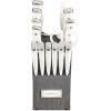 imageCuisinart 15Piece Knife Set with Block High Carbon Stainless Steel Forged Triple Rivet White C77WTR15PWhite Charcoal Grey