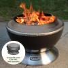 imageCuisinart COH800 Cleanburn Smokeless 24quot Fire Pit with Wind Guard Easy Clean Removable Base for Ash and Locking BaseCleanburn 24 Fire Pit