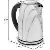 imageCuisinart GK1 Digital Goose Neck Kettle Precision Gooseneck Spout Designed for Precise Pour Control that Holds 1Liter 1200Watt Allows for Quick Heat Up Stainless SteelBlackMarble