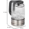 imageCuisinart GK1 Digital Goose Neck Kettle Precision Gooseneck Spout Designed for Precise Pour Control that Holds 1Liter 1200Watt Allows for Quick Heat Up Stainless SteelBlackStainless Steel