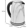 imageCuisinart GK1 Digital Goose Neck Kettle Precision Gooseneck Spout Designed for Precise Pour Control that Holds 1Liter 1200Watt Allows for Quick Heat Up Stainless SteelBlackMarble
