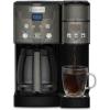 imageCuisinart SS15W Maker Coffee Center 12Cup Coffeemaker and SingleServe Brewer White Stainless SteelBlackStainless