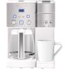 imageCuisinart SS15W Maker Coffee Center 12Cup Coffeemaker and SingleServe Brewer White Stainless SteelWhite