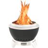 imageCuisinart COH800 Cleanburn Smokeless 24quot Fire Pit with Wind Guard Easy Clean Removable Base for Ash and Locking BaseCleanburn 195 Fire Pit
