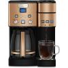 imageCuisinart SS15W Maker Coffee Center 12Cup Coffeemaker and SingleServe Brewer White Stainless SteelCopper