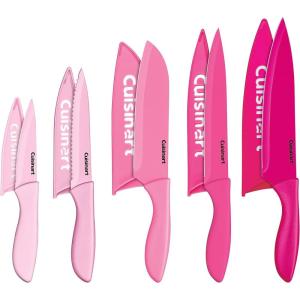 imageCuisinart 10pc Ceramic Coated Color Knife Set  Pink for BCRF C5510PCPK